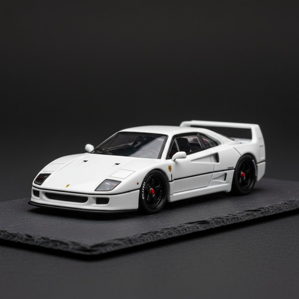 [PreSale] Star Model 1:64 LBWK F40 LB-Works Widebody White Diecast Model Car - Premium 1:64 Scale Diecast Model Car
