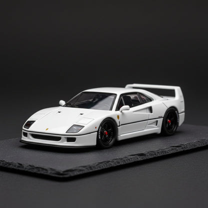 [PreSale] Star Model 1:64 LBWK F40 LB-Works Widebody White Diecast Model Car - Premium 1:64 Scale Diecast Model Car