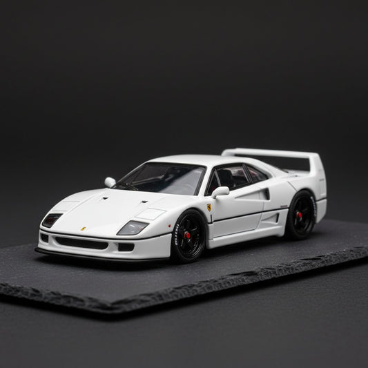 [PreSale] Star Model 1:64 LBWK F40 LB-Works Widebody White Diecast Model Car - Premium 1:64 Scale Diecast Model Car