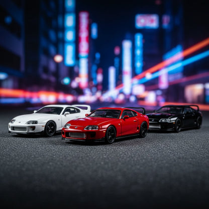 Toy Car PopRace Xcartoys GT300 Supra 1:64 (Metal & Plastic Parts) S40-01# S40-03# S40-05# - Premium 1:64 Scale Diecast Model Car