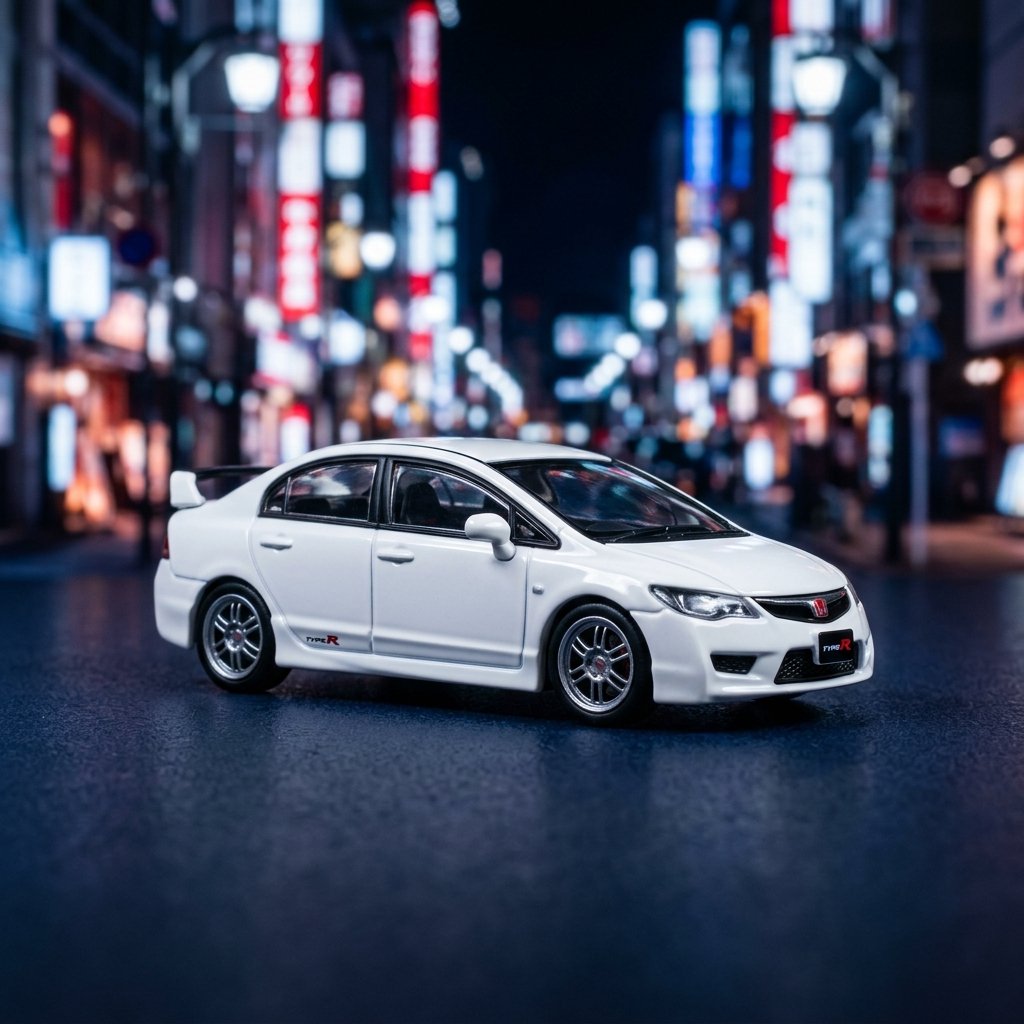 Honda Civic FD2 Art Work TM Model 1:64 Diecast