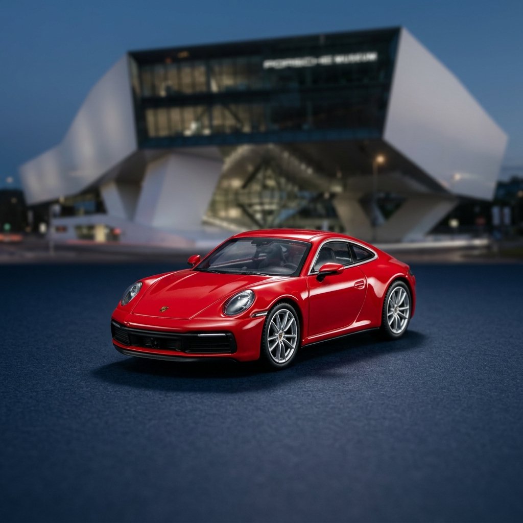 Porsche 911 992 AR Box 1:64 Diecast