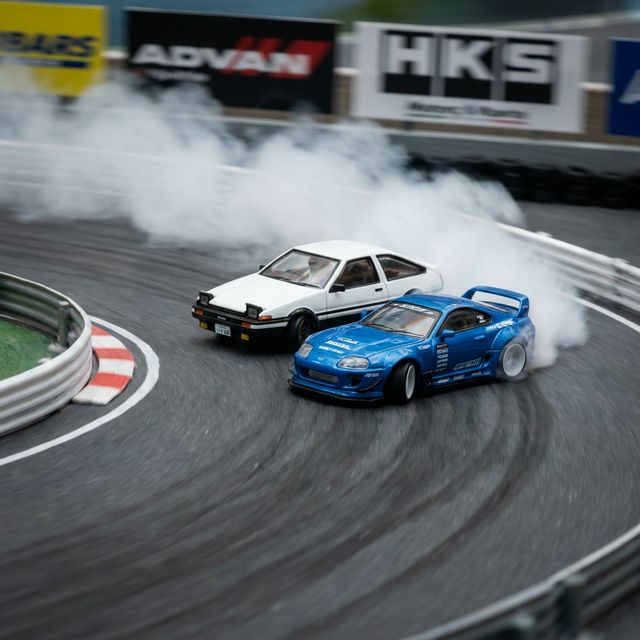 Toyota Diecast Models - Supra MK4 and AE86 JDM Icons
