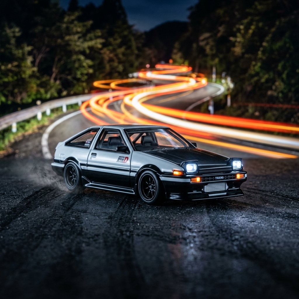 Toyota Sprinter Trueno AE86 IMAIRACING KHMG 1:64 Scale Diecast Model Car