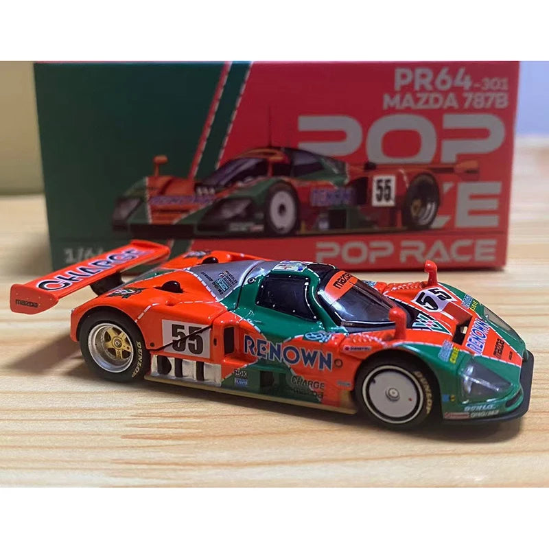 Pop Race 1 64 Mazda 787b 24 Hours of Le 1:64 Diecast
