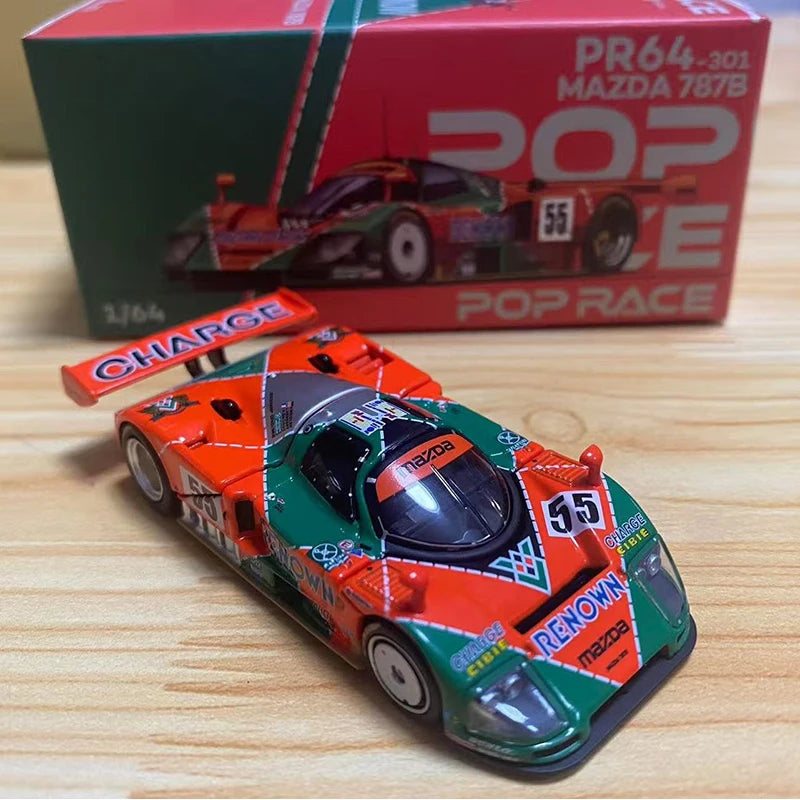 Pop Race 1 64 Mazda 787b 24 Hours of Le 1:64 Diecast