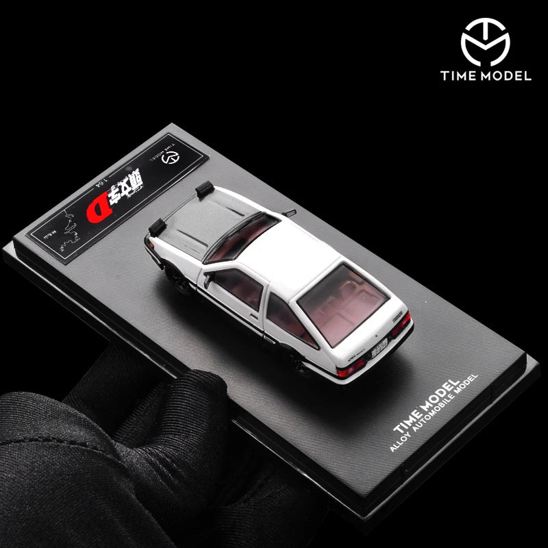 Toyota AE86 Initial D Tofu Shop Time Micro 1:64 Scale Diecast Model Car