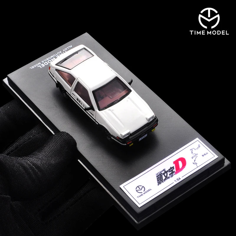 Toyota AE86 Initial D Tofu Shop Time Micro 1:64 Scale Diecast Model Car