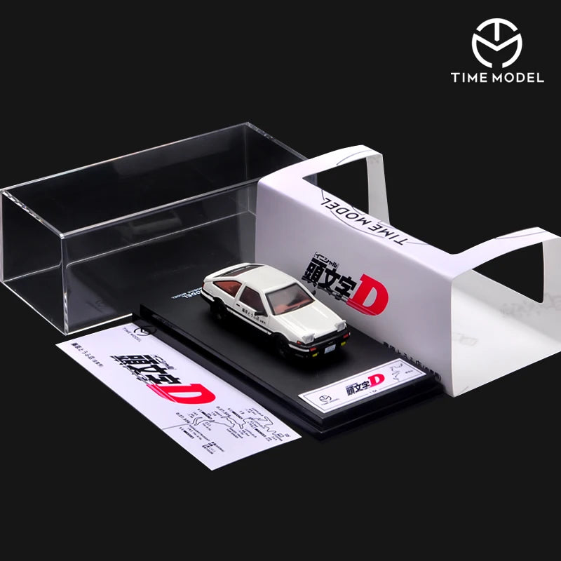 Toyota AE86 Initial D Tofu Shop Time Micro 1:64 Scale Diecast Model Car