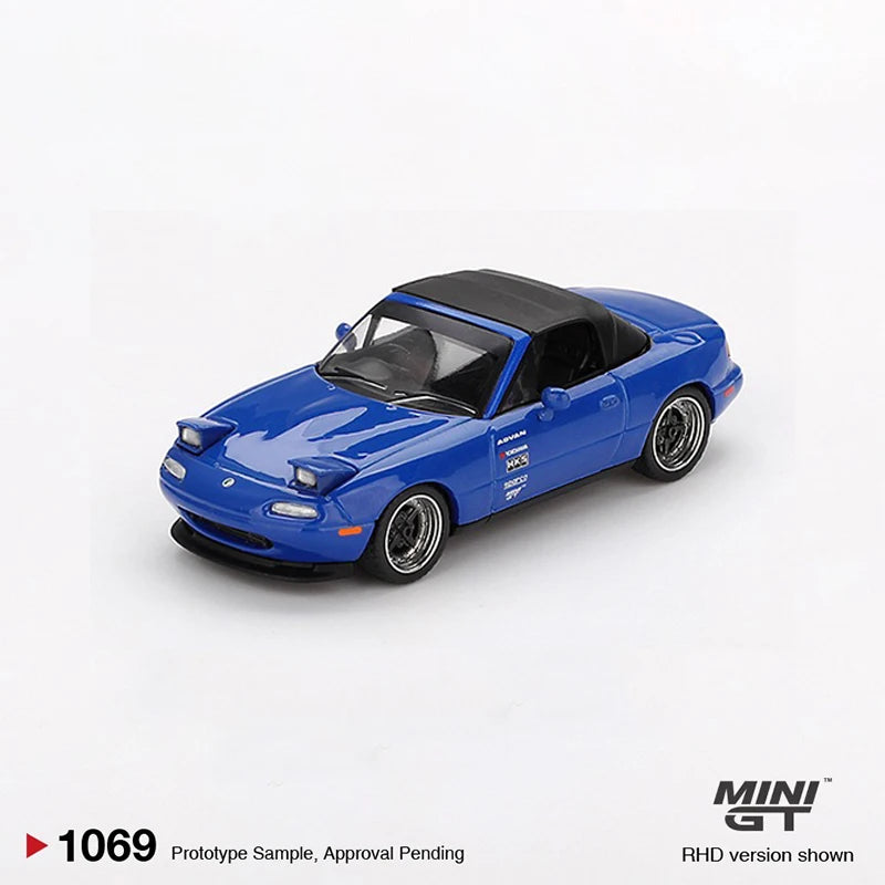 MINI GT Mazda Miata MX-5 NA Tuned Version Dark 1:64 Diecast