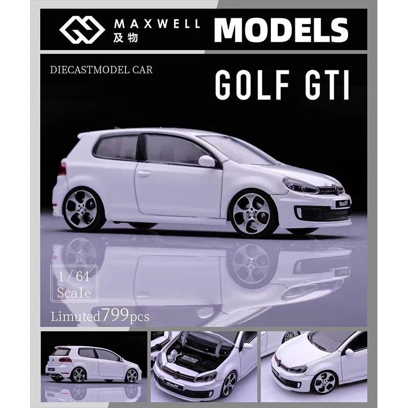 Volkswagen Golf GTI MK6 VI VAG BBS Maxwell 1:64 Scale Diecast Model Car