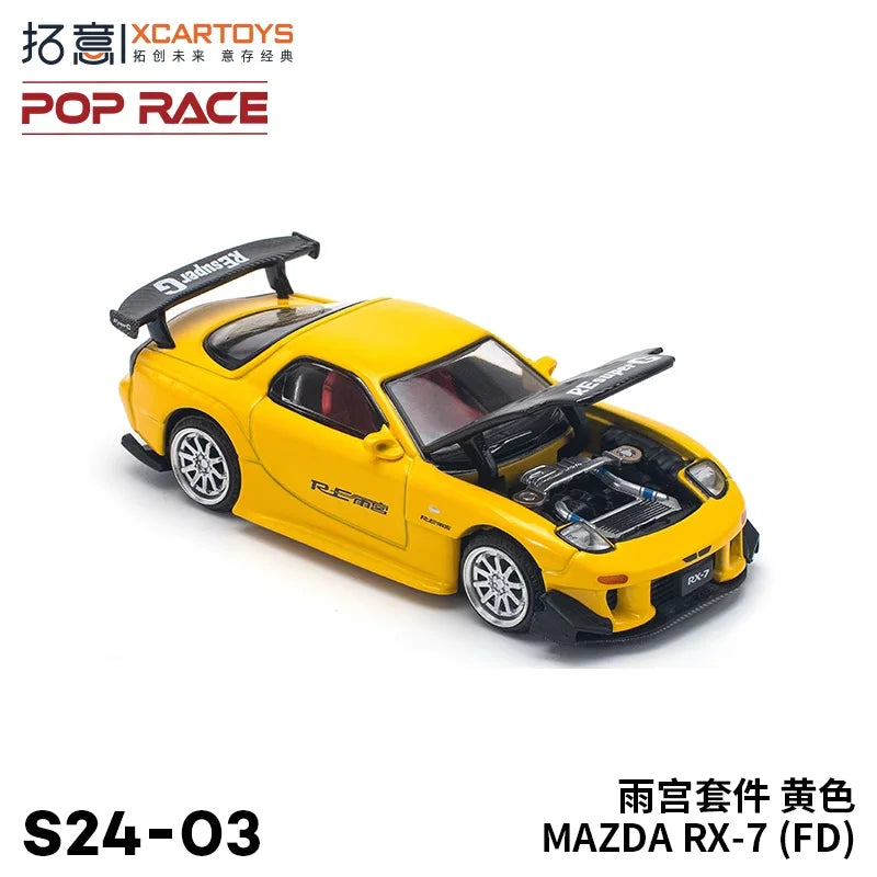 XCARTOYS Pop Race RX-7 RX-7 Fd Re Wide Body 1 1:64 Diecast