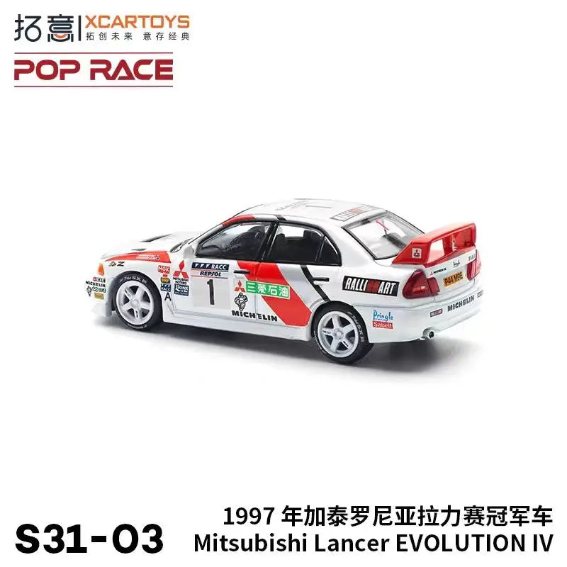 Pop Race XCARTOYS 1997 Lancer Evolution Iv 1 64 Metal Plastic 1:64 Diecast