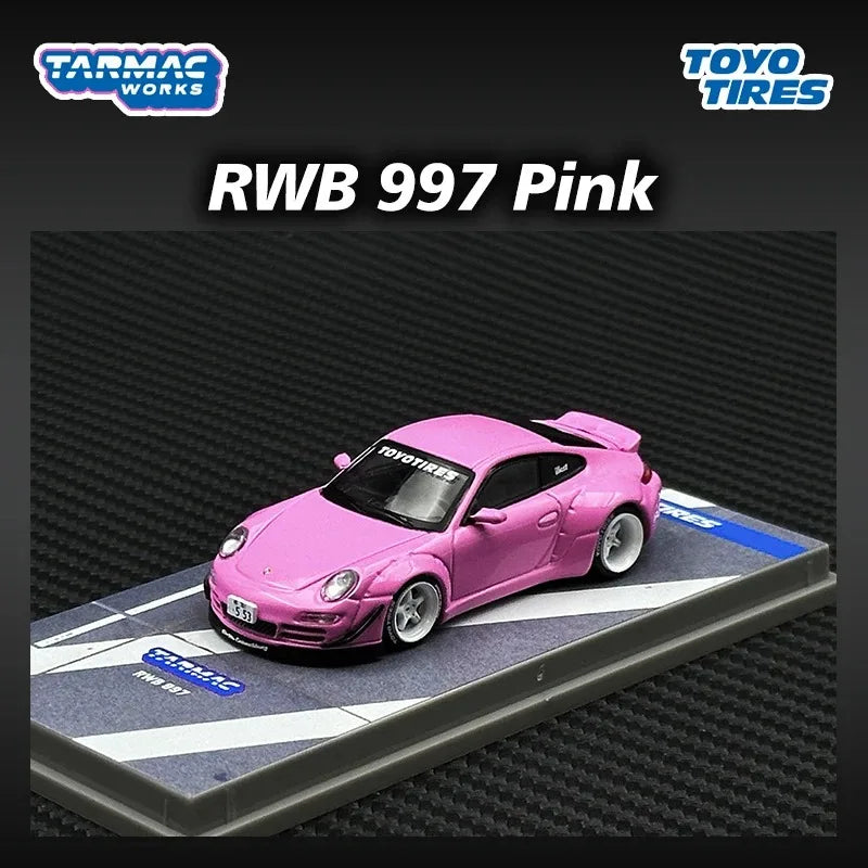Tarmac Works Porsche TW RWB 997 Pink 1:64 Diecast