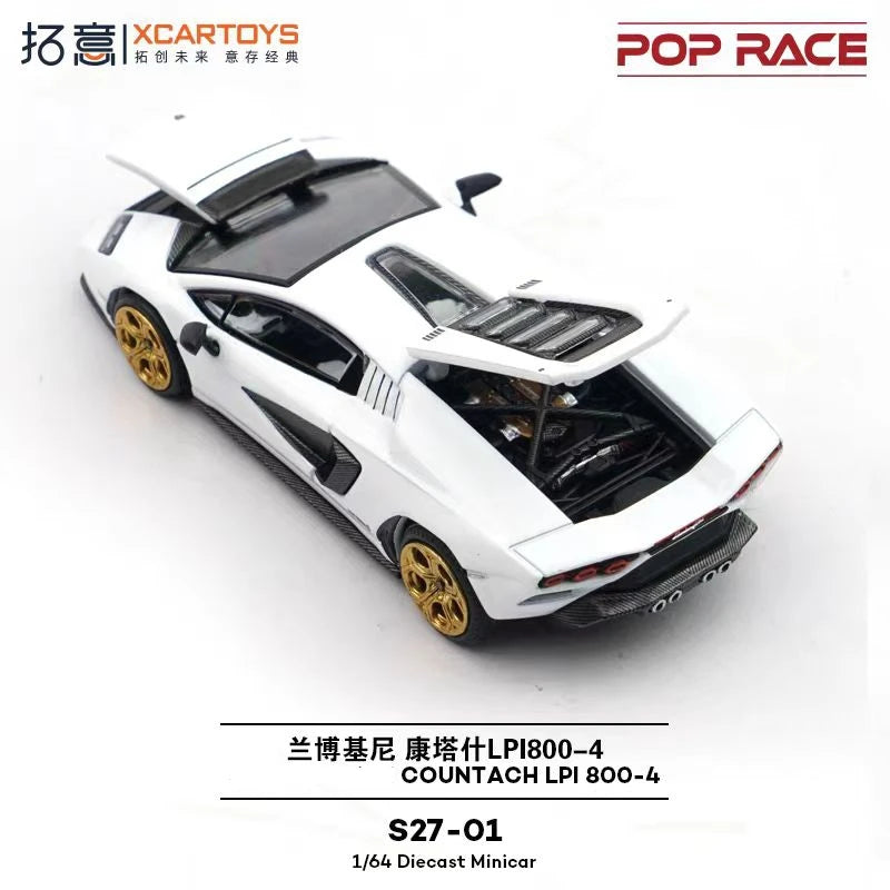 XCARTOYS Pop Race Countach Lpi 800 4 7 6:64 Diecast