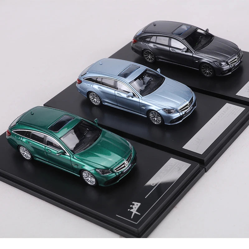 King 1 64 Cls63 Amg Gray Blue Green Limited Edition 1:64 Diecast