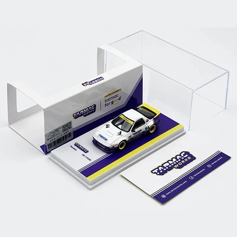 Tarmac Works Mazda RX-7 FC3S Pandem White Purple 1:64 Diecast