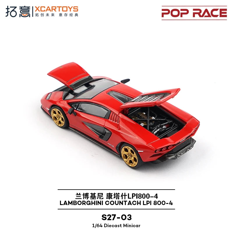 XCARTOYS Pop Race Countach Lpi 800 4 7 6:64 Diecast