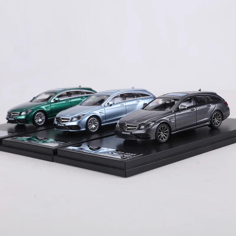 King 1 64 Cls63 Amg Gray Blue Green Limited Edition 1:64 Diecast