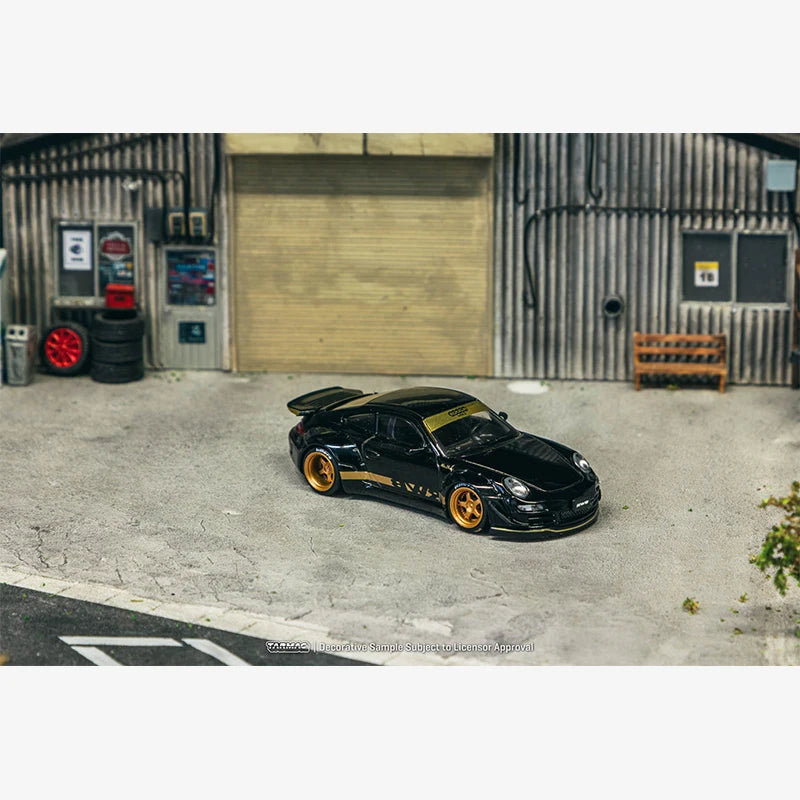 Tarmac Works Porsche TW RWB 997 Black 1:64 Diecast
