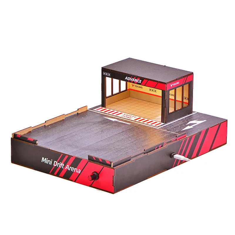1:64 Drift Track Diorama with LED Garage Display