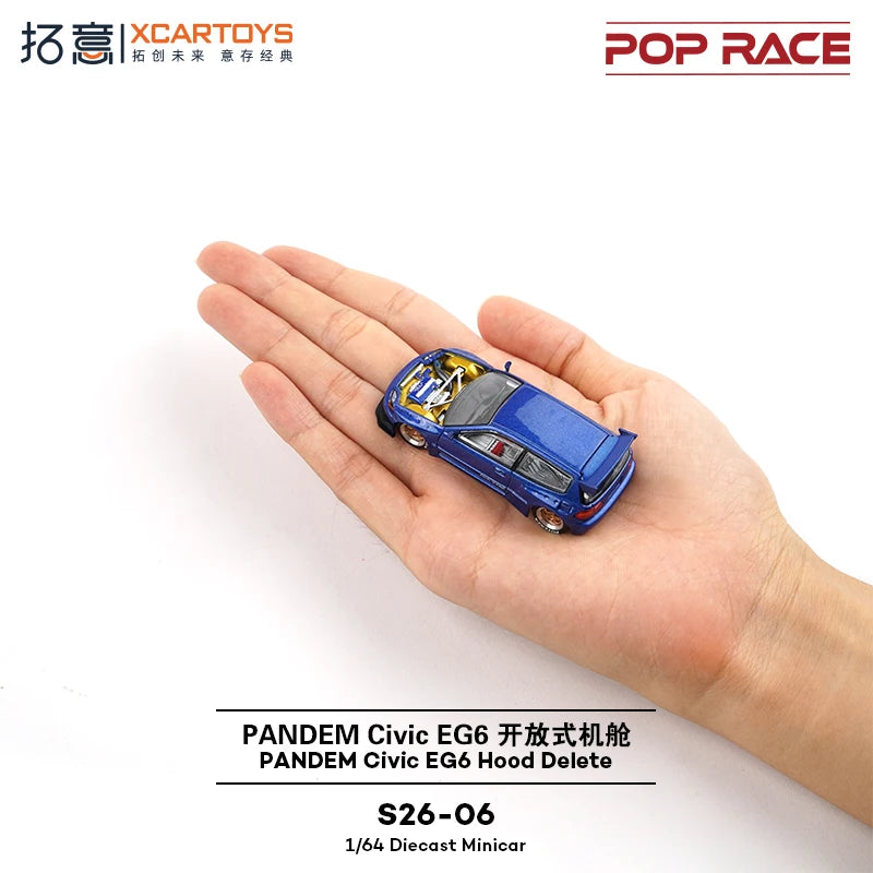 Pop Race XCARTOYS Pandem Eg6 1 64 Metal Plastic Parts S26 1:64 Diecast