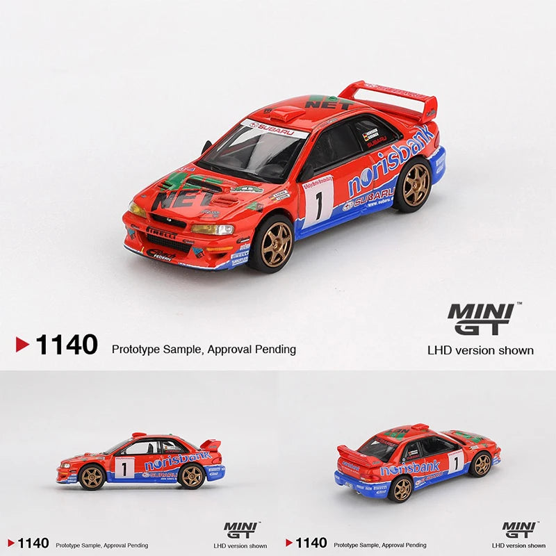 MINI GT Subaru Impreza WRC97 #1 1999 DRM Winner 1:64 Diecast