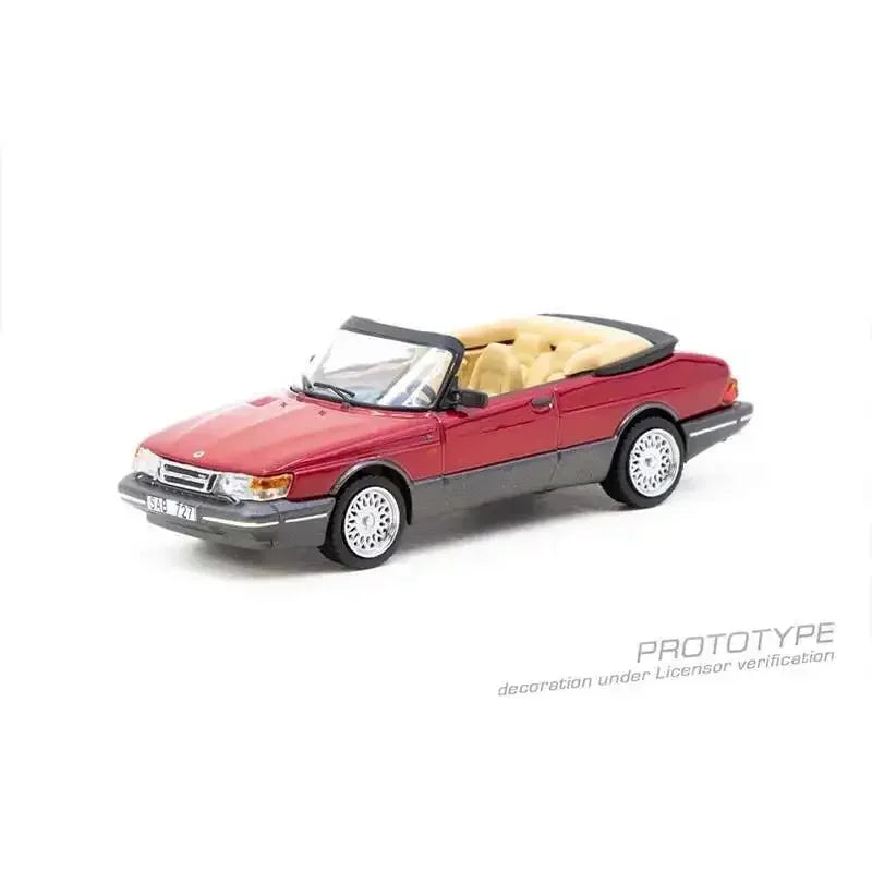 Tarmac Works Saab 900 Turbo Convertible Red 1:64 Diecast