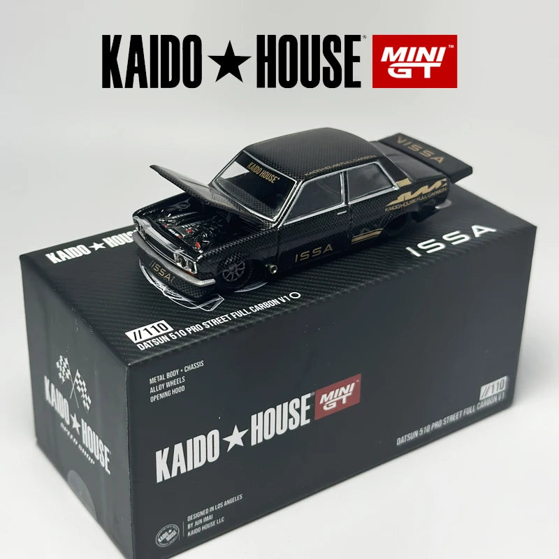 Kaido House MINI GT Datsun 510 Pro Street Full Carbon V1 1:64 Diecast