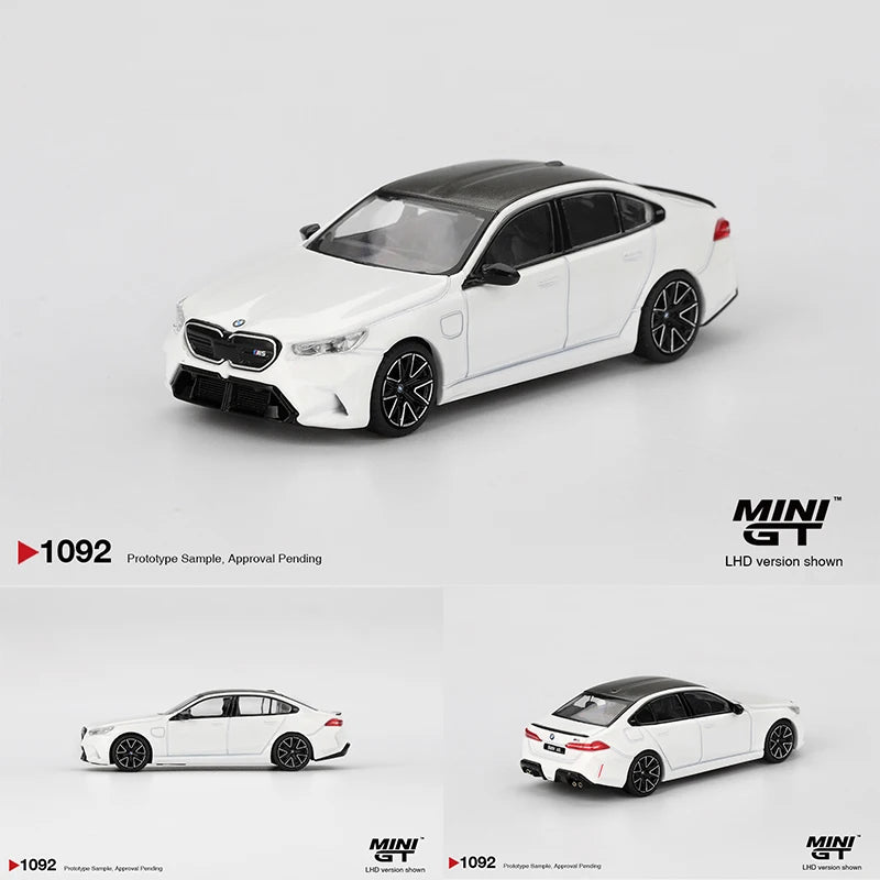 Presale MINI GT 1092 1 64 BMW M5 Alpine White 1:64 Diecast