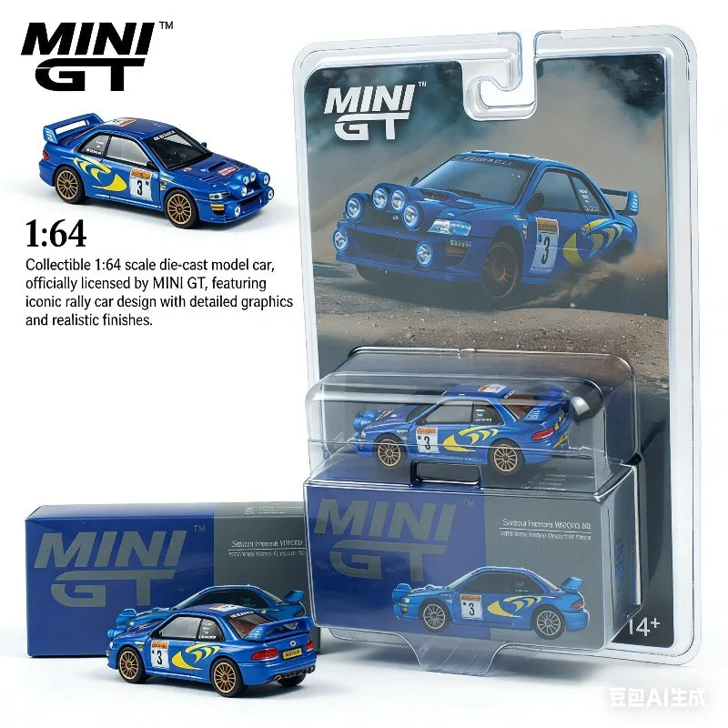 MINI GT Subaru Impreza WRC98 Rally Racing 1:64 Diecast