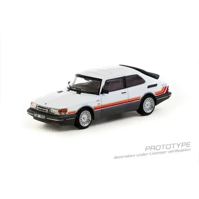 Tarmac Works Saab 900 Turbo White 1:64 Diecast