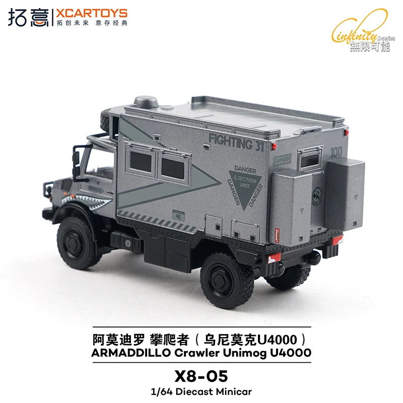 XCARTOYS Crawler Unimog U4000 1 64 Metal Plastic Parts X8 1:64 Diecast