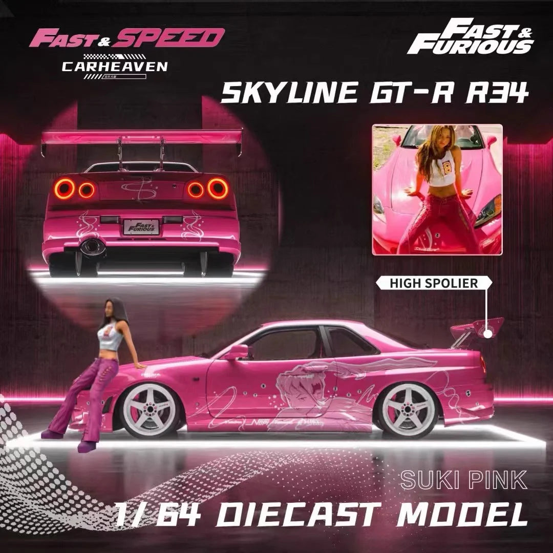 Fast Speed Fs Skyline GT-R R34 Z Tune 1 1:64 Diecast