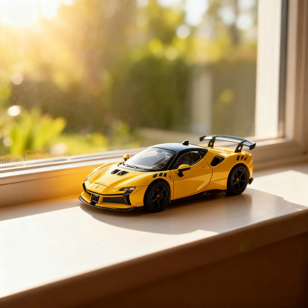 Ferrari SF90-Style Supercar 1:64 Diecast