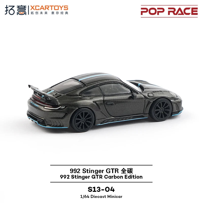XCARTOYS Pop Race 992 Stinger GT-R Carbon Edition 7 1 CM 1:64 Diecast
