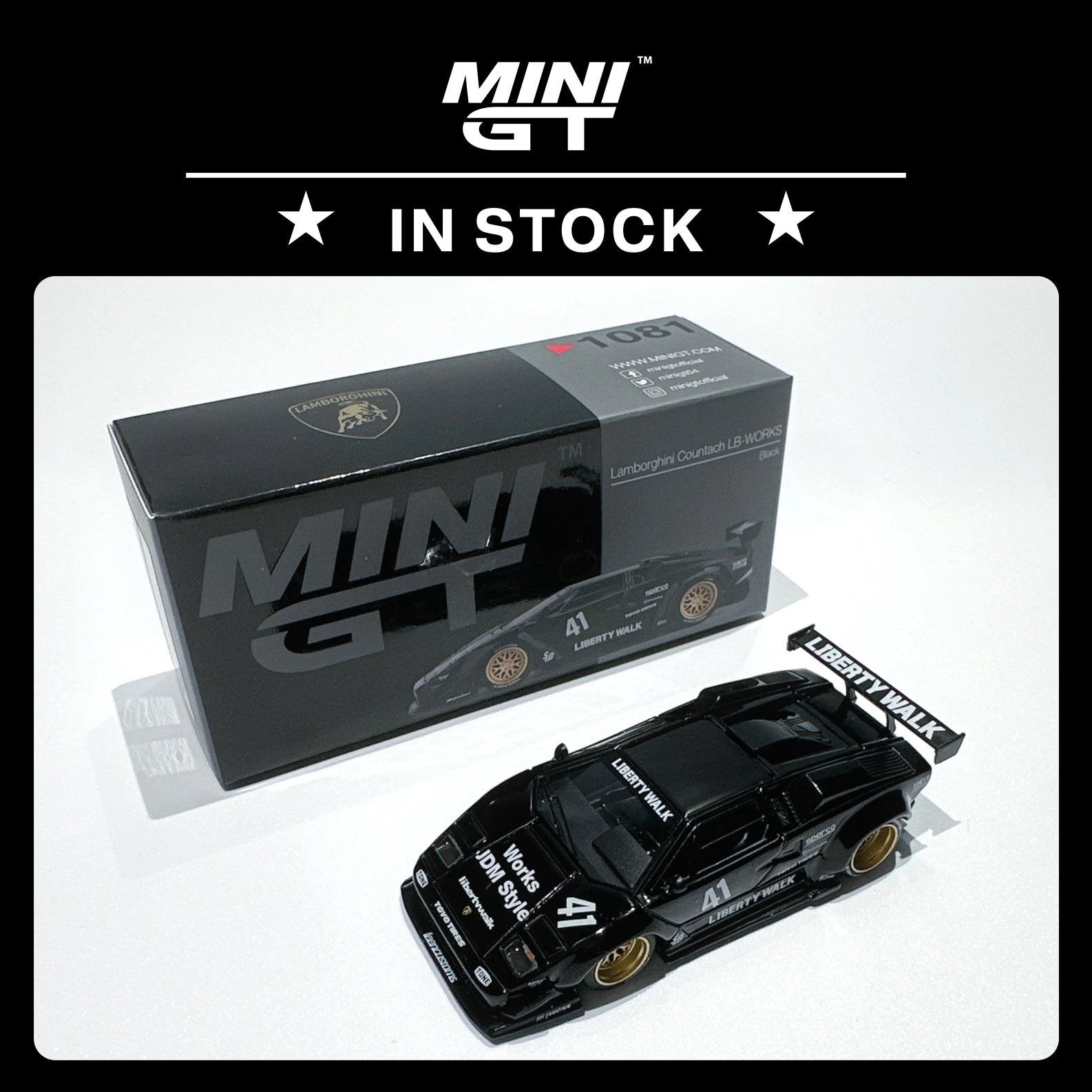 MINI GT Lamborghini Countach LBWK 1:64 Diecast