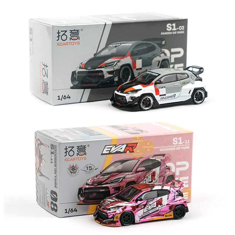 Pop Race XCARTOYS GR Yaris Custom Type 08 1 64 Metal 1:64 Diecast