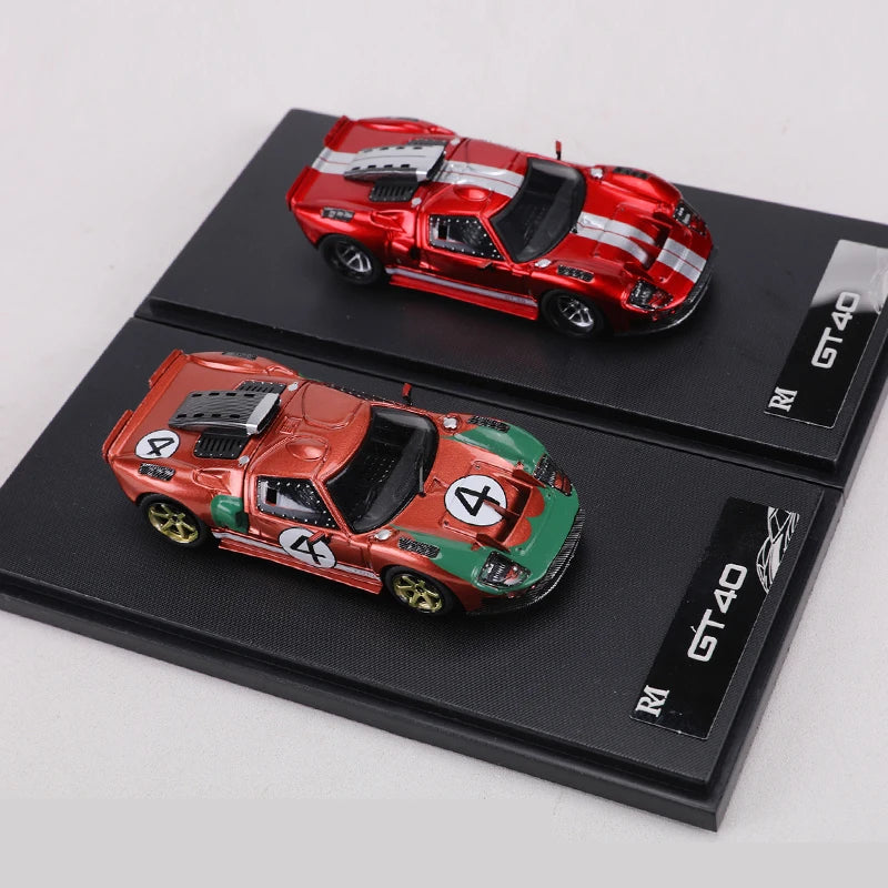Rm 1 64 Gt40 Racing Openable Magnetic Engine 1:64 Diecast