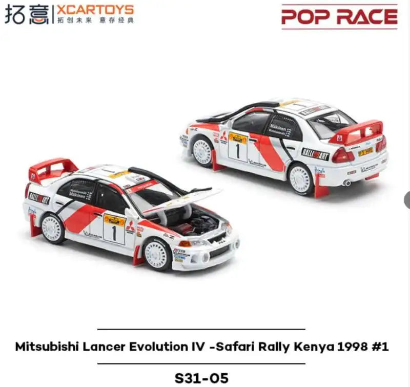 Pop Race XCARTOYS 1997 Lancer Evolution Iv 1 64 Metal Plastic 1:64 Diecast