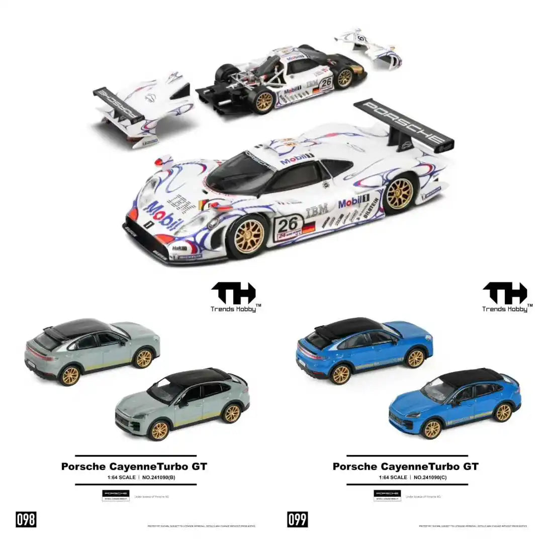 Trends Hobby 1 64 Porsche 911 Gt1 Lm 1998 Collectible 1:64 Diecast