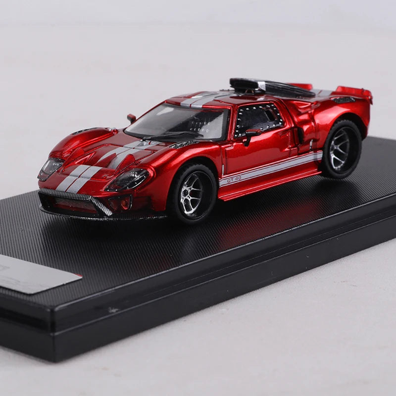 Rm 1 64 Gt40 Racing Openable Magnetic Engine 1:64 Diecast