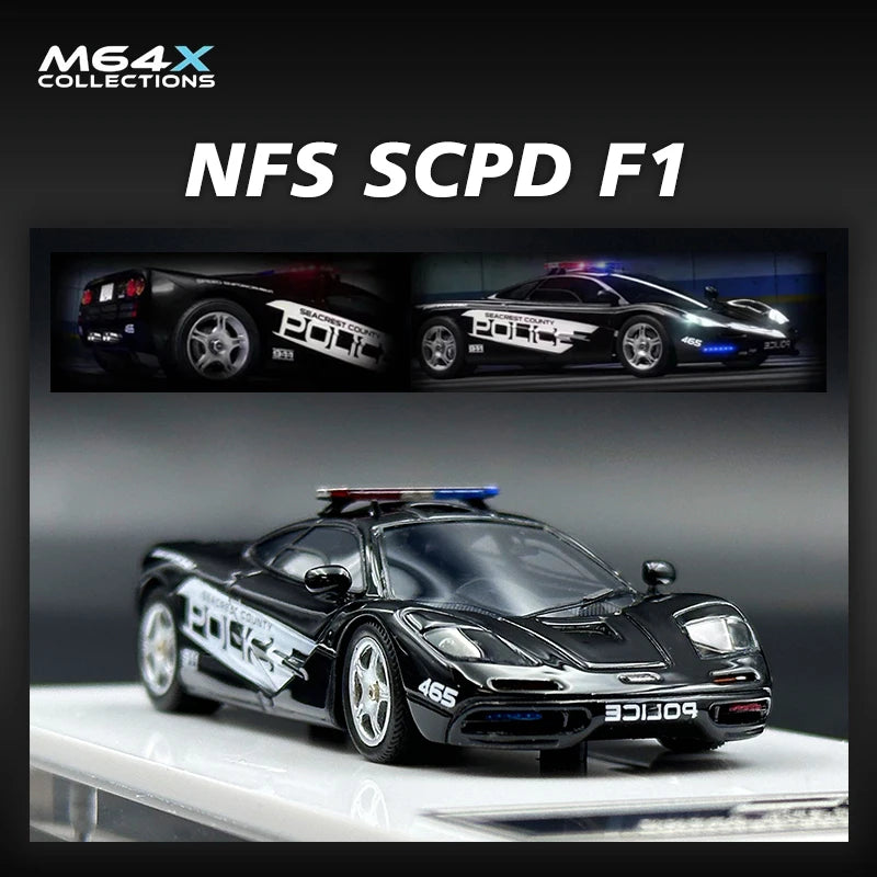 McLaren F1 N Police SCPD M64X FS 1:64 Diecast