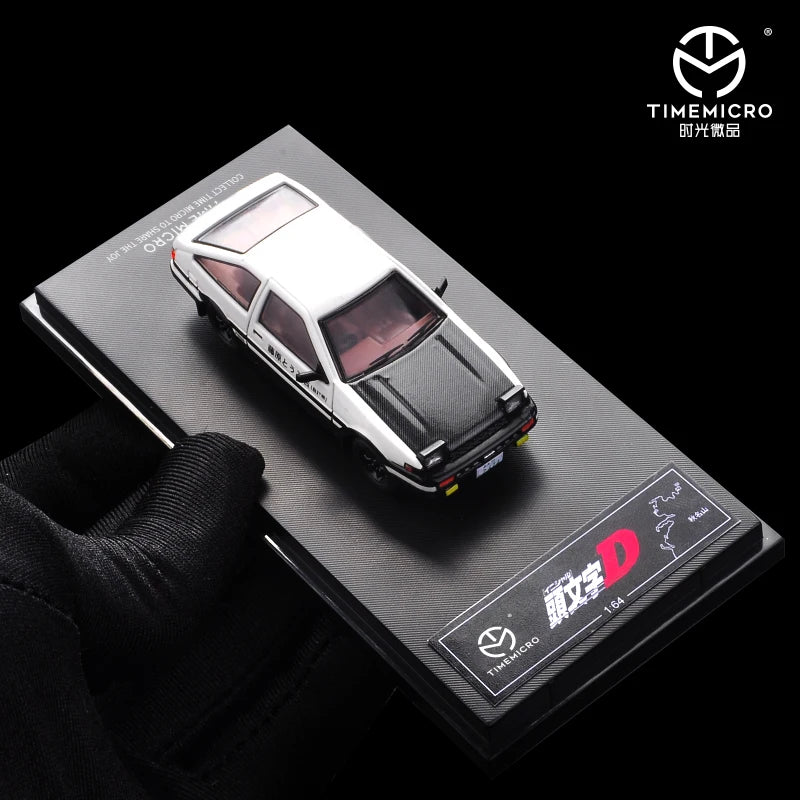 Toyota AE86 Initial D Tofu Shop Time Micro 1:64 Scale Diecast Model Car