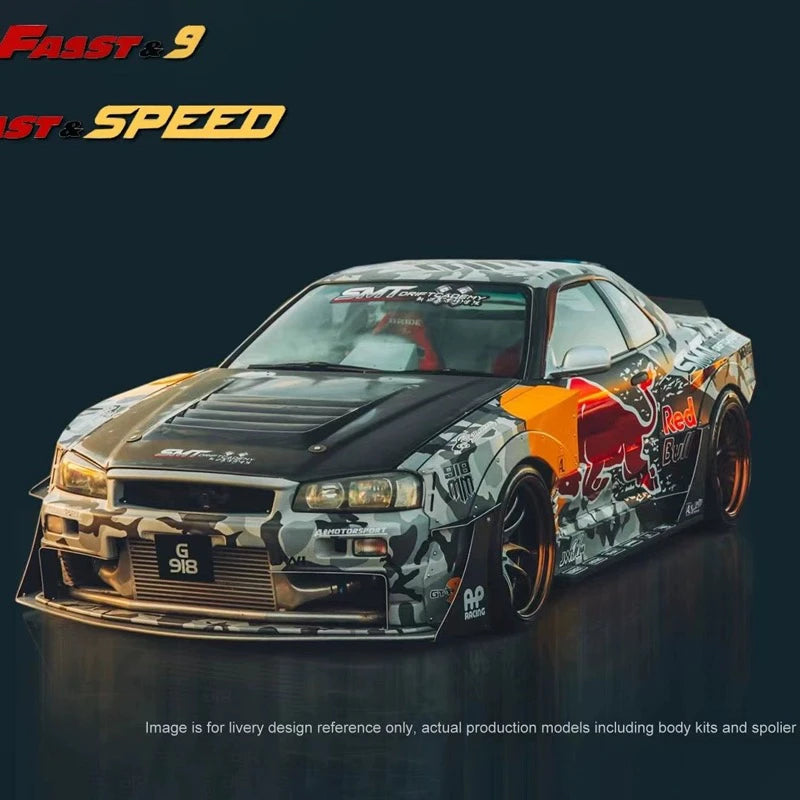 Fast Speed Fs Skyline GT-R R34 Z Tune 1 1:64 Diecast