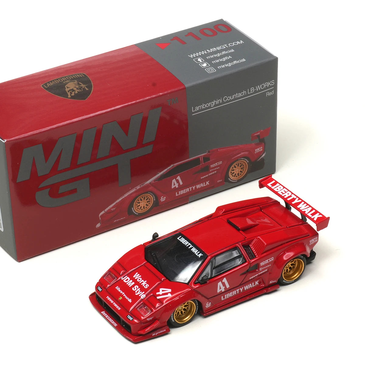 MINI GT Lamborghini Countach 25th Anniversary 1:64 Diecast