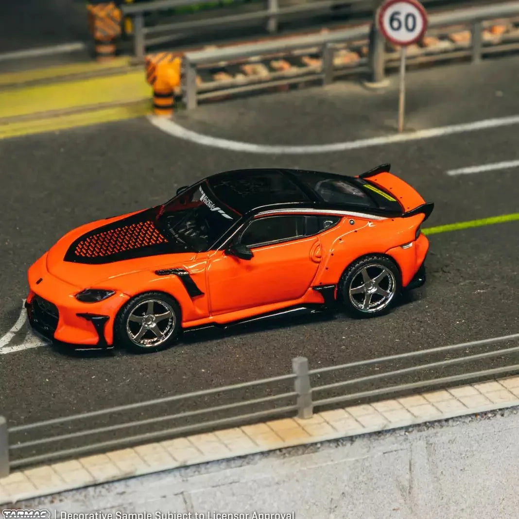 Tw 1 64 Nissan Veilside Ffz400 Fairlady Z Orange Tarmac 1:64 Diecast