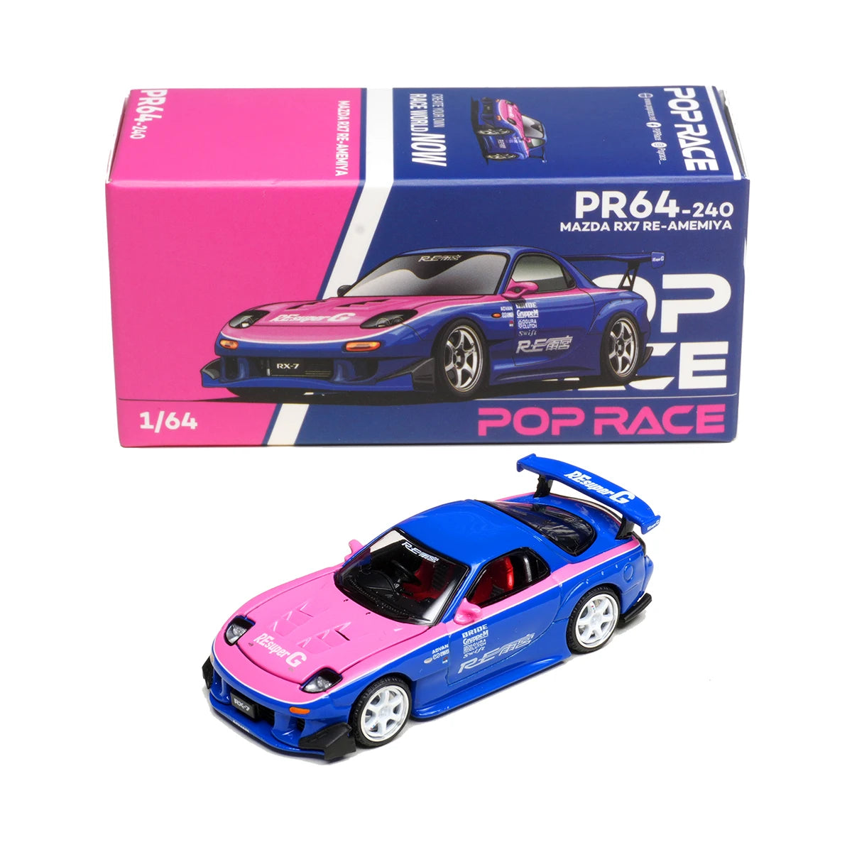 Pop Race 1 64 Clk GT-R D2 GT-R R32 Kpgc10 1:64 Diecast