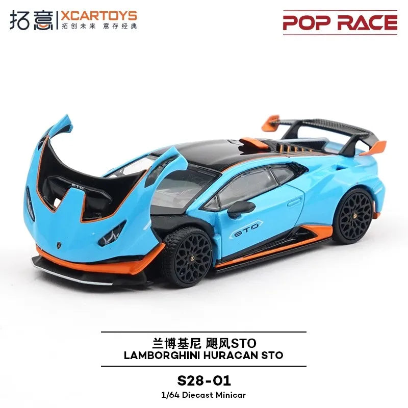 Pop Race XCARTOYS Huracan Sto 1 64 Metal Plastic Parts S28 1:64 Diecast