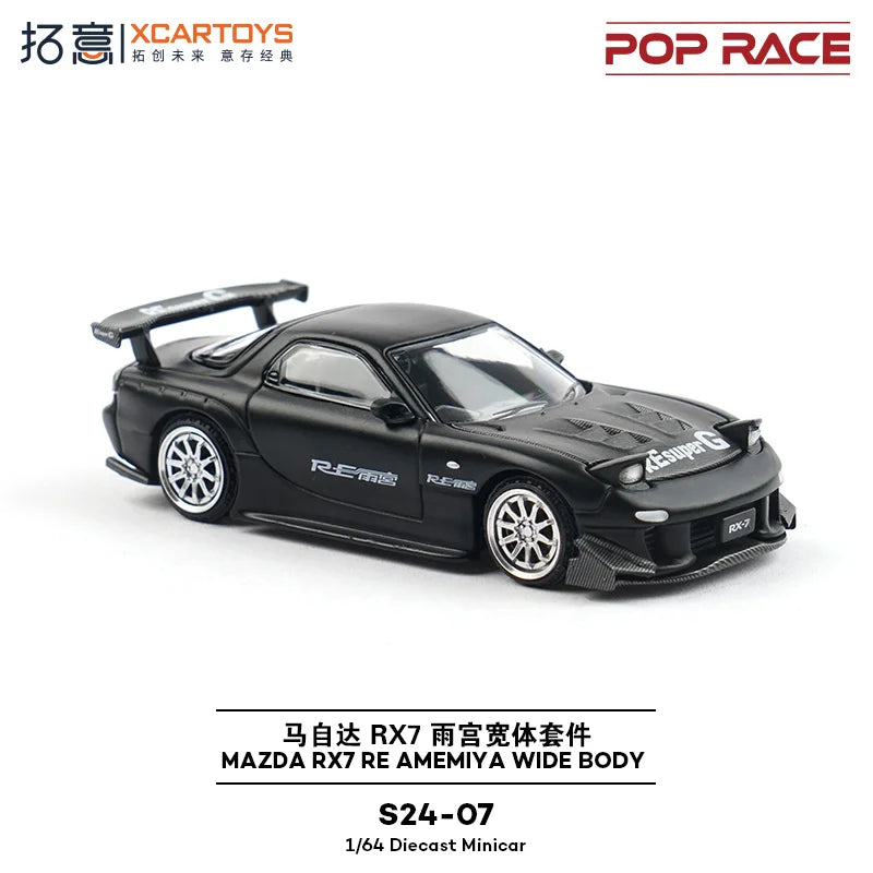 XCARTOYS Pop Race RX-7 RX-7 Fd Re Wide Body 1 1:64 Diecast